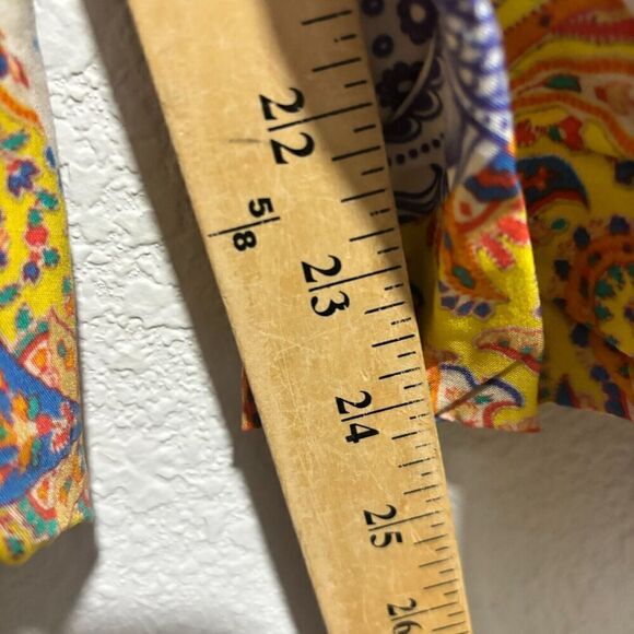 Tolani Collection Womens Pants Multicolor Medium Straight Leg Paisley Palazzo - Picture 13 of 16